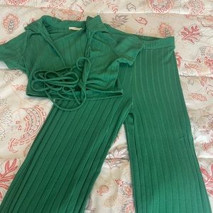 Sugar popped two piece set